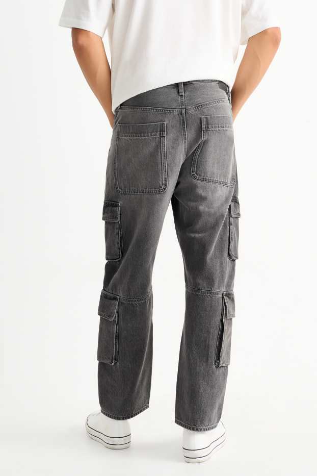 Uomo - Jeans cargo - jeans grigio scuro