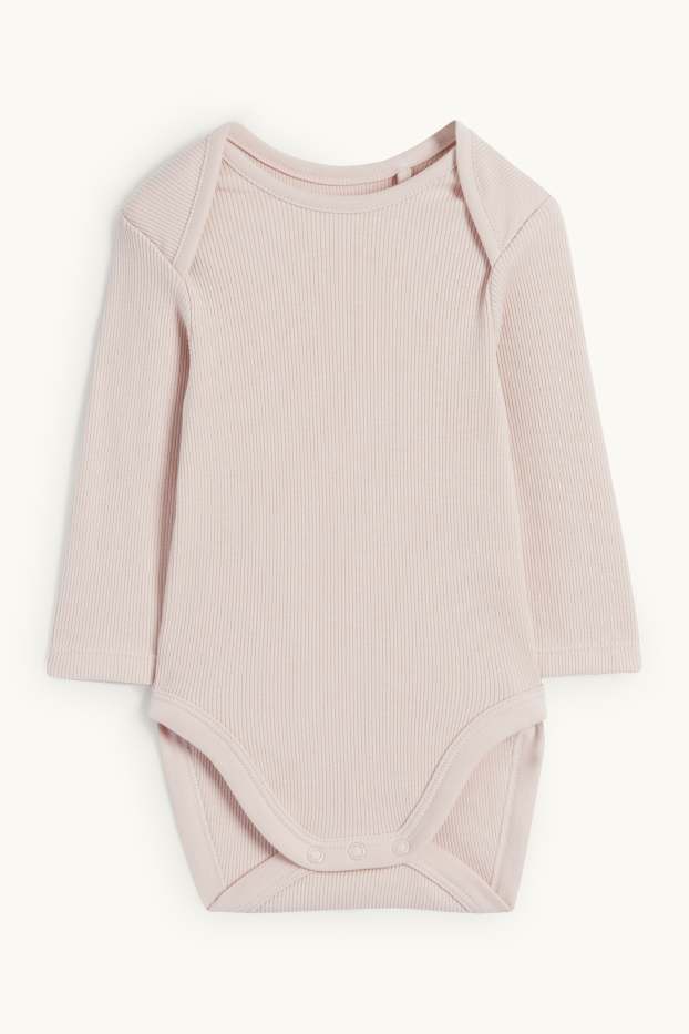 Nadó nena - Pingüí - conjunt de pijama d’una peça - 2 peces - rosa