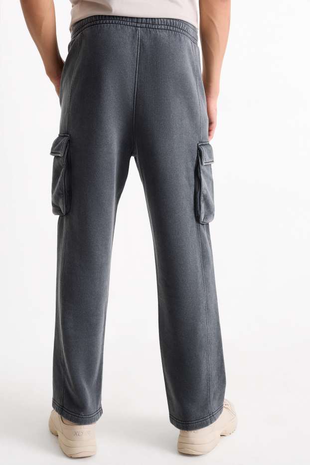Herren - Cargo-Jogginghose - grau