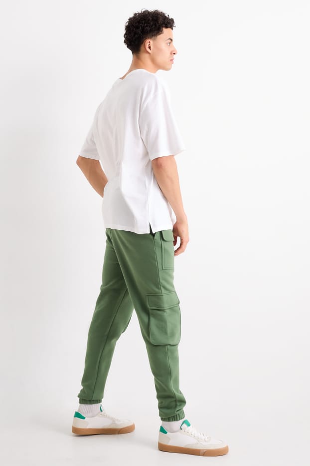 Herren - Cargo-Jogginghose - grün