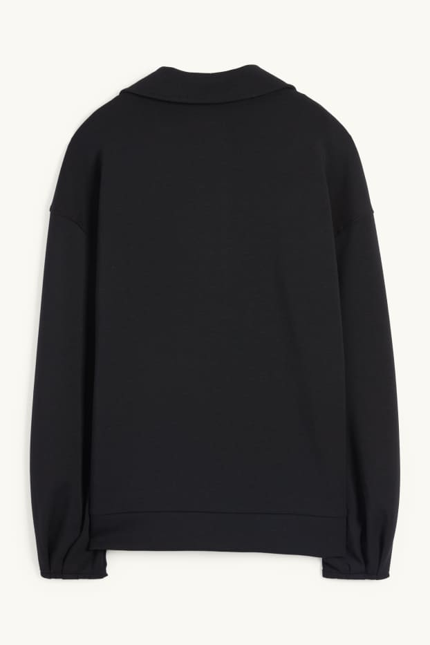 Dames - Basic sweatshirt - zwart