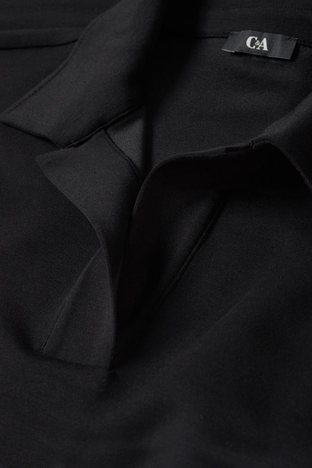 Dames - Basic sweatshirt - zwart