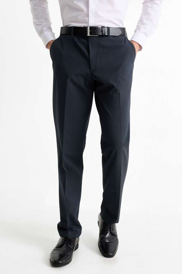 Hommes - Veste de costume - regular fit - Flex - LYCRA® - Mix & Match - bleu foncé