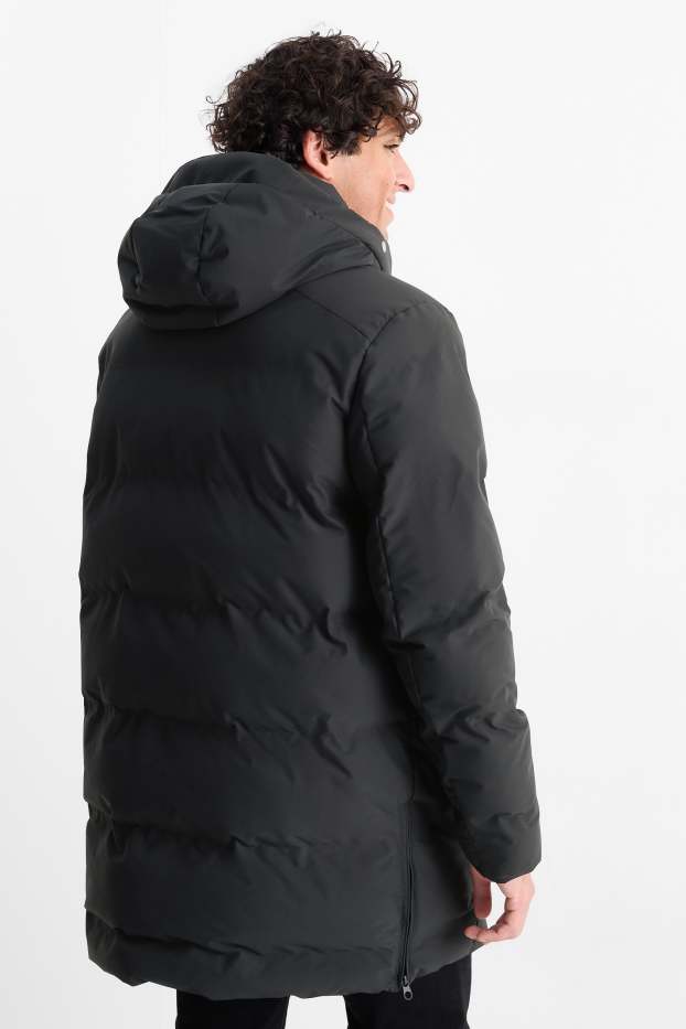 Heren - Parka met capuchon - winter - waterafstotend - zwart