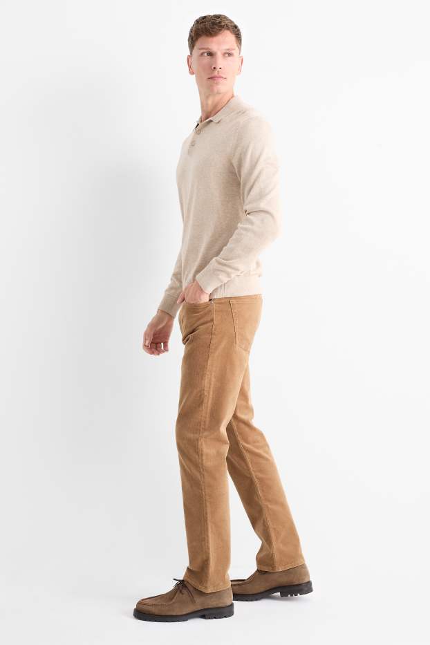 Herren - Cordhose - Regular Fit - hellbraun