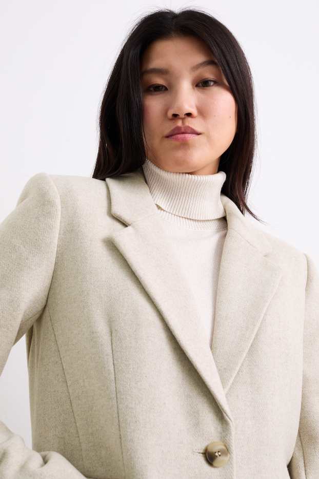 Femmes - Manteau - beige clair