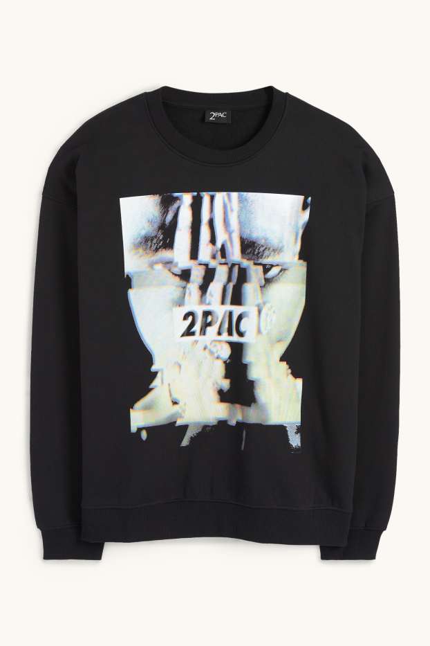 Herren - Sweatshirt - Tupac - schwarz
