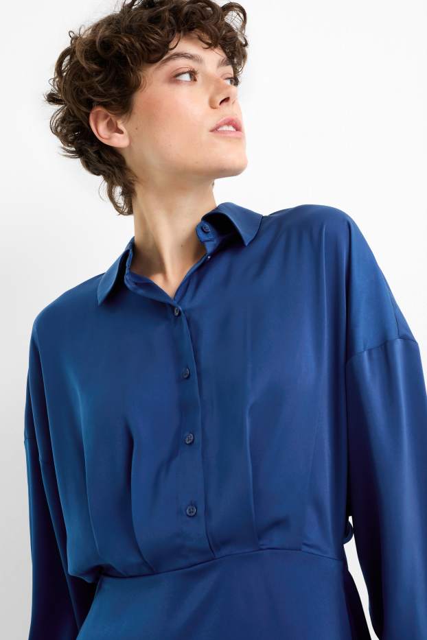 Women - Shirt dress - dark blue