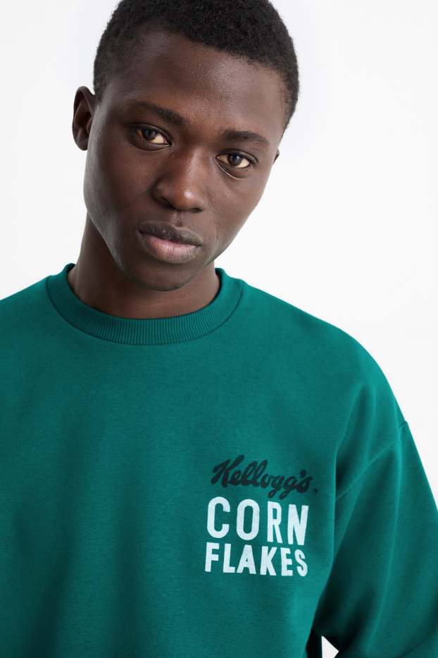 Bărbați - Bluză de molton - Kellogg's - verde