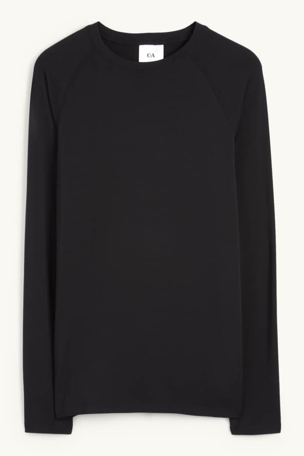 Herren - Ski-Unterhemd - schwarz