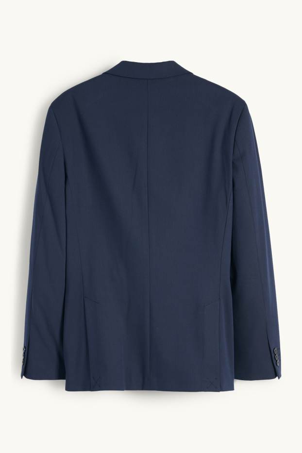 Uomo - Giacca coordinabile - slim fit - Flex - 4 Way Stretch - blu scuro