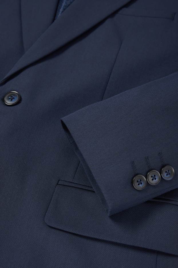 Uomo - Giacca coordinabile - slim fit - Flex - 4 Way Stretch - blu scuro