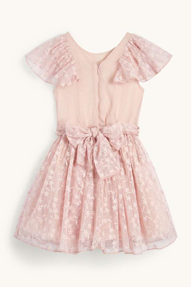 Bambine - Vestito - a fiori - rosa