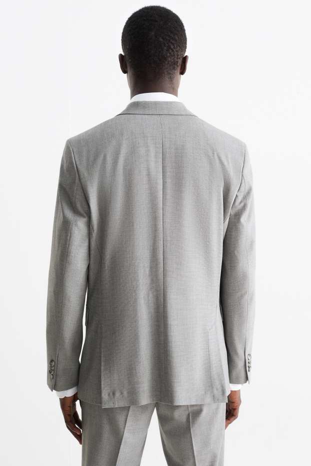 Hommes - Veste de costume - slim fit - Flex - gris
