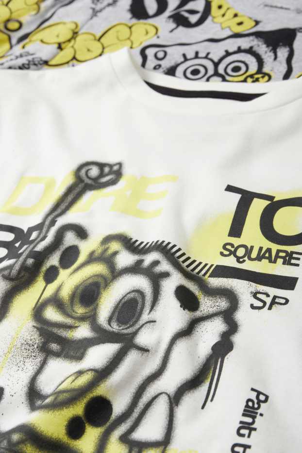 Bambini - SpongeBob - set - pigiama e 4 boxer - bianco crema