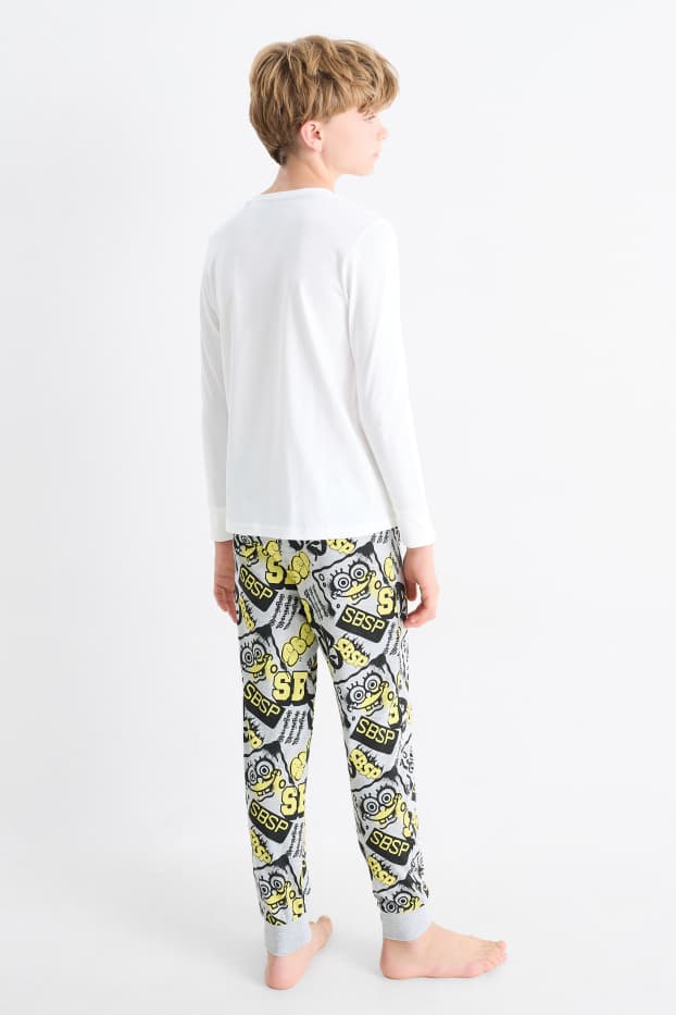 Bambini - SpongeBob - set - pigiama e 4 boxer - bianco crema