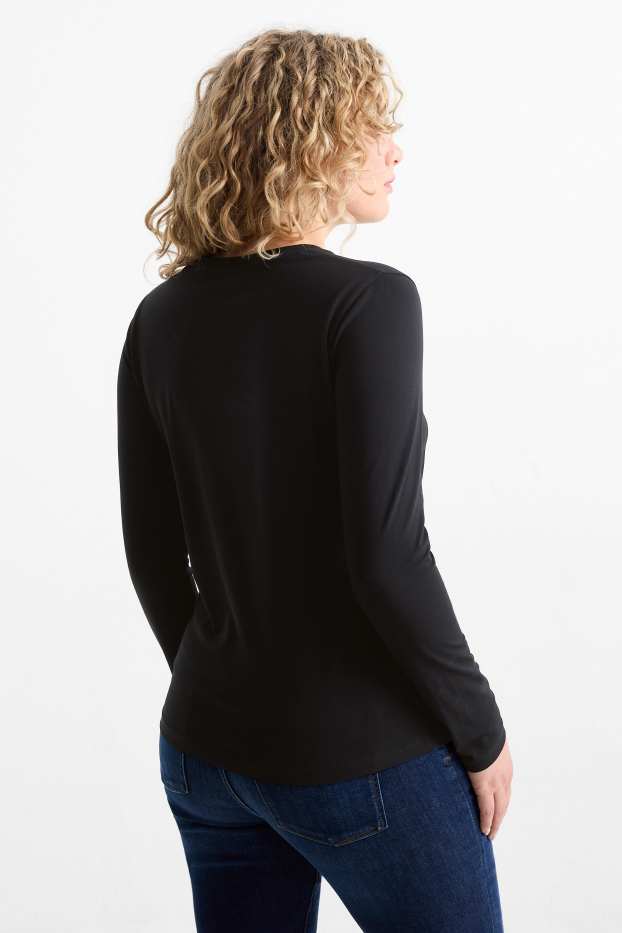 Femmes - Lot de 2 - haut à manches longues  - noir