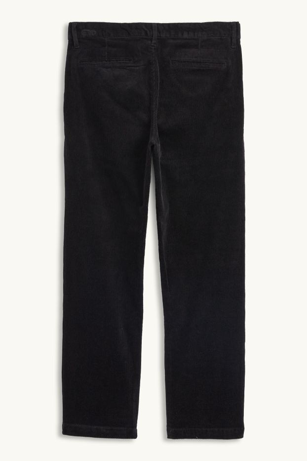 Home - Pantalons de pana - regular fit - negre