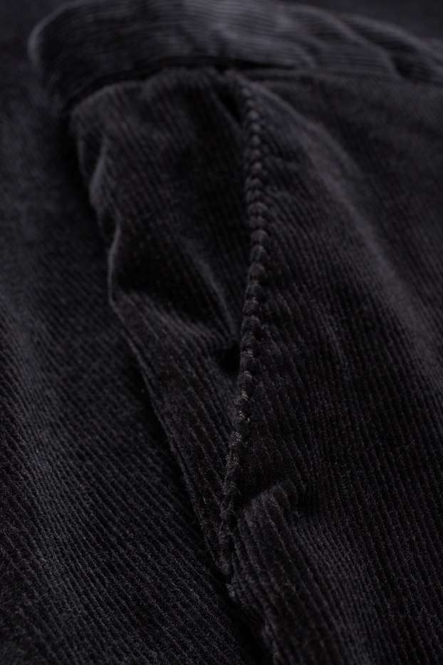 Home - Pantalons de pana - regular fit - negre