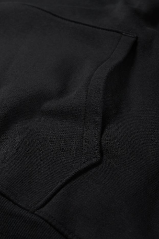 Hommes - Sweat à capuche - noir