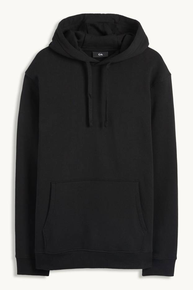 Hommes - Sweat à capuche - noir