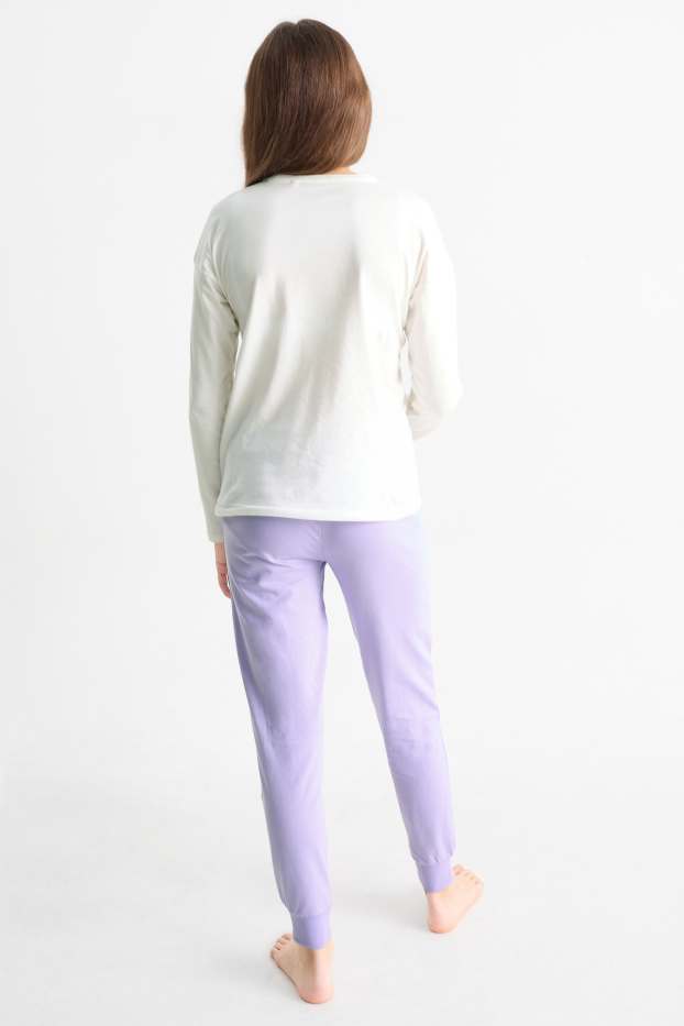 Bambine - Lilo & Stitch - pigiama - 2 pezzi - bianco crema