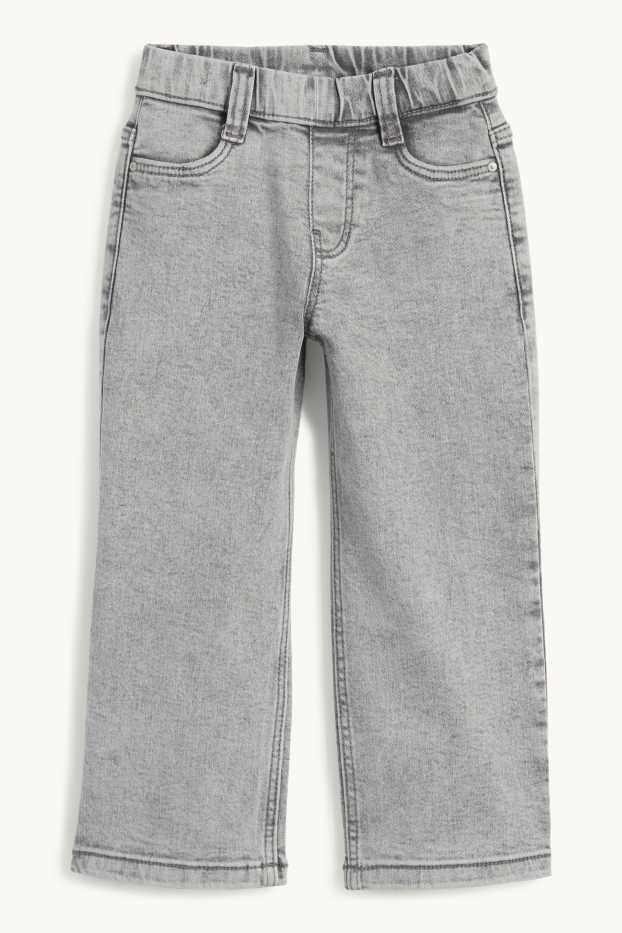 Bambine - Jeans a gamba larga - jeans grigio chiaro