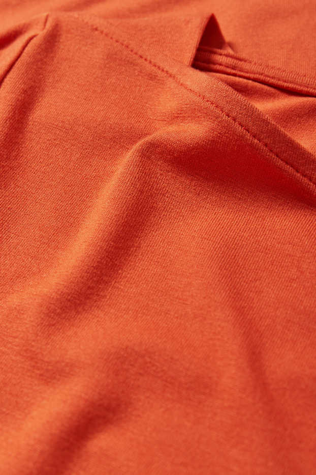 Damen - Langarmshirt - dunkelorange