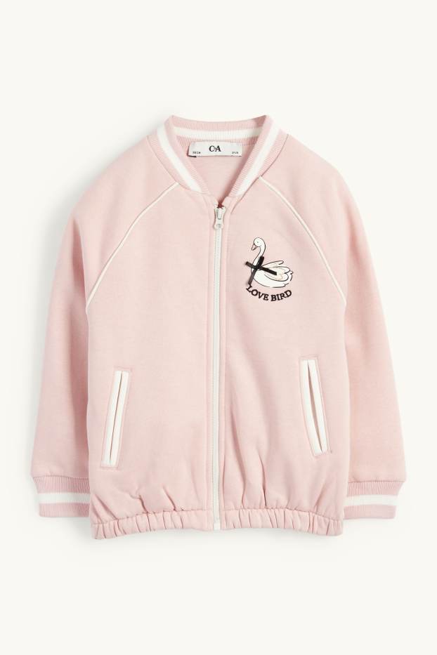 Enfants filles - Cycle - veste campus - rose
