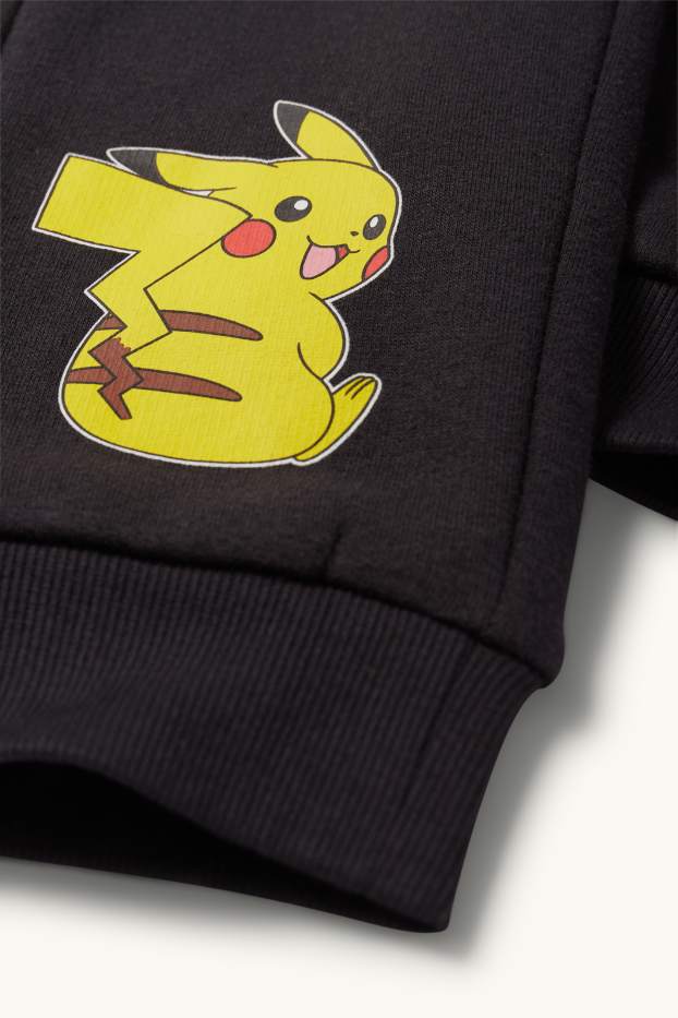 Enfants garçons - Pokémon - Pikachu - ensemble - sweat à capuche et pantalon de jogging - deux pièces - jaune