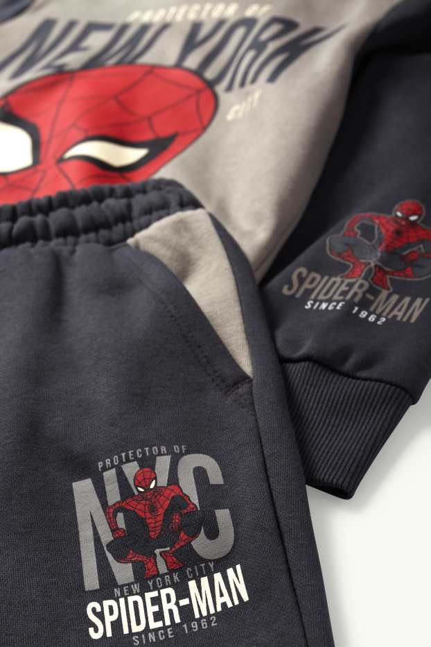Nen - Spider-Man - conjunt - dessuadora amb caputxa i pantalons de xandall - 2 peces - gris