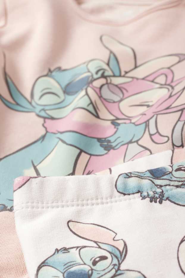 Neonate - Lilo & Stitch - pigiama per neonati - 2 pezzi - rosa