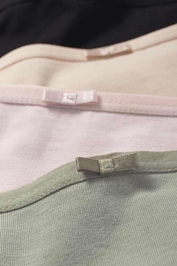 Dames - Set van 4 - slip - zwart