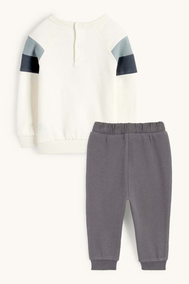 Nadó nen - Mickey Mouse - conjunt per a nadó - 2 peces - blanc trencat