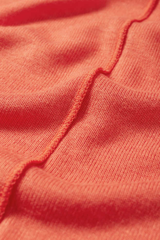 Mujer - Camiseta de manga larga - naranja oscuro