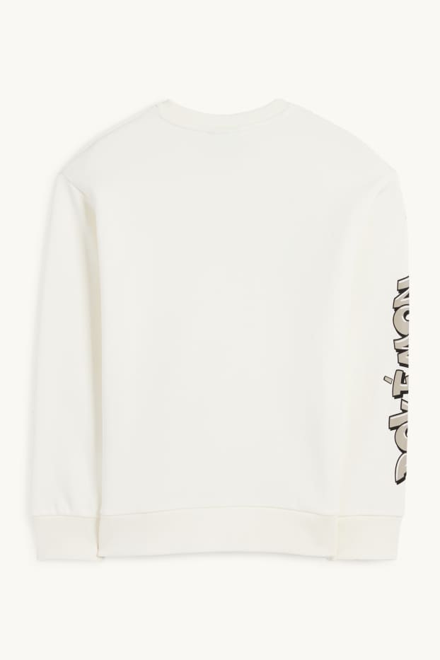 Bambini - Pokémon - Pikachu - felpa - bianco crema