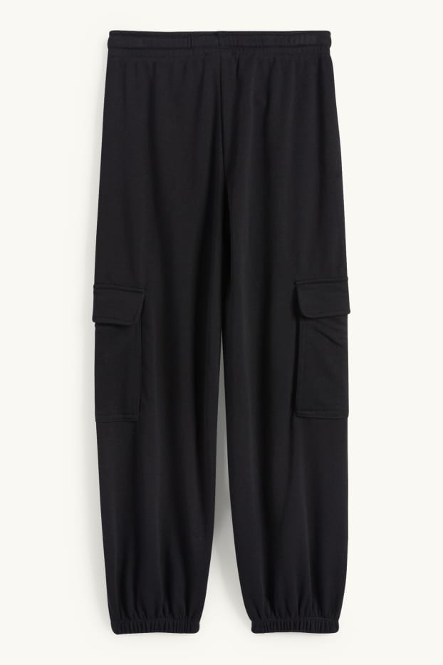 Enfants filles - Pantalon de jogging cargo - noir