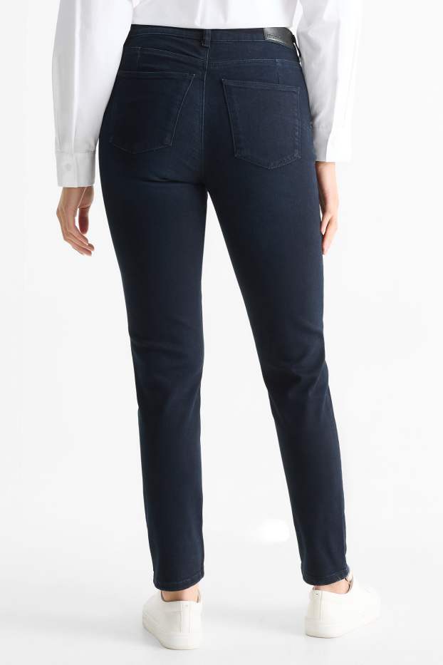 Femmes - Slim jean - mid waist - shaping jean - LYCRA® - bleu foncé
