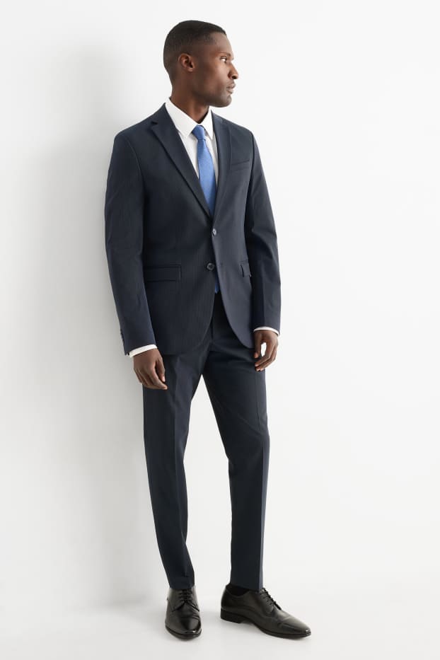 Bărbați - Pantaloni modulari - body fit - Flex - LYCRA® - Mix & Match - albastru închis