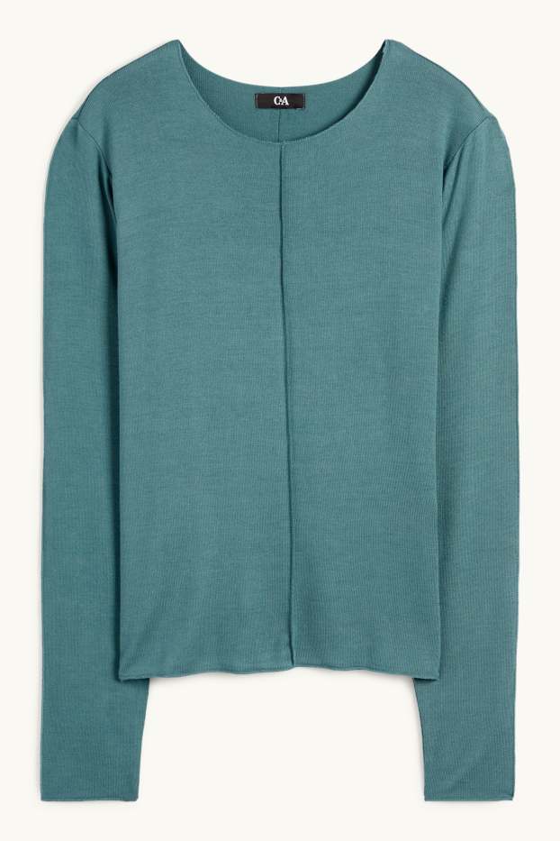 Femmes - Haut à manches longues - turquoise