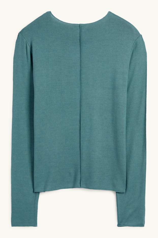 Femmes - Haut à manches longues - turquoise
