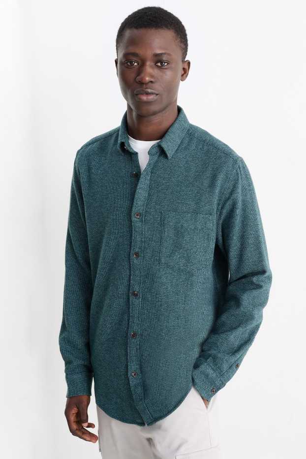 Herren - Hemd - Regular Fit - Kent - grün