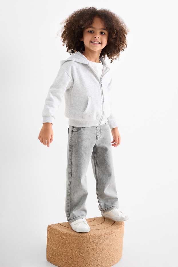 Bambine - Jeans a gamba larga - jeans grigio chiaro