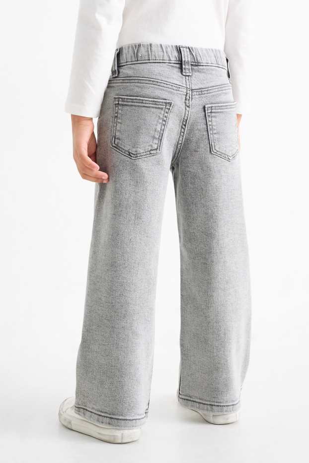 Bambine - Jeans a gamba larga - jeans grigio chiaro