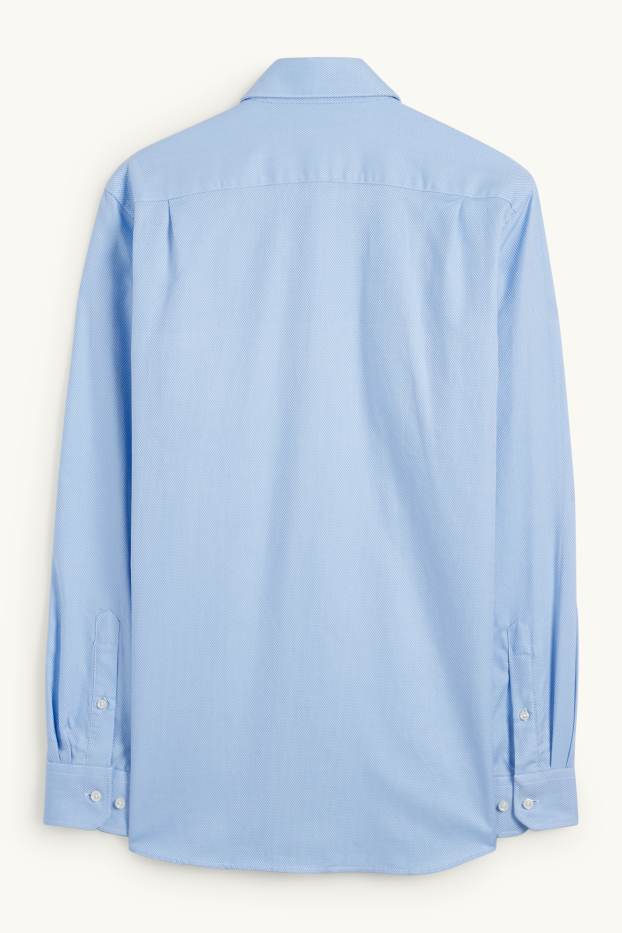Home - Camisa formal - regular fit - cutaway - fàcil de planxar - blau clar