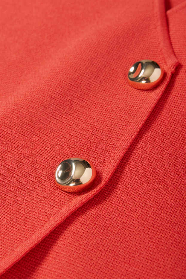 Damen - Strick-Weste - dunkelorange