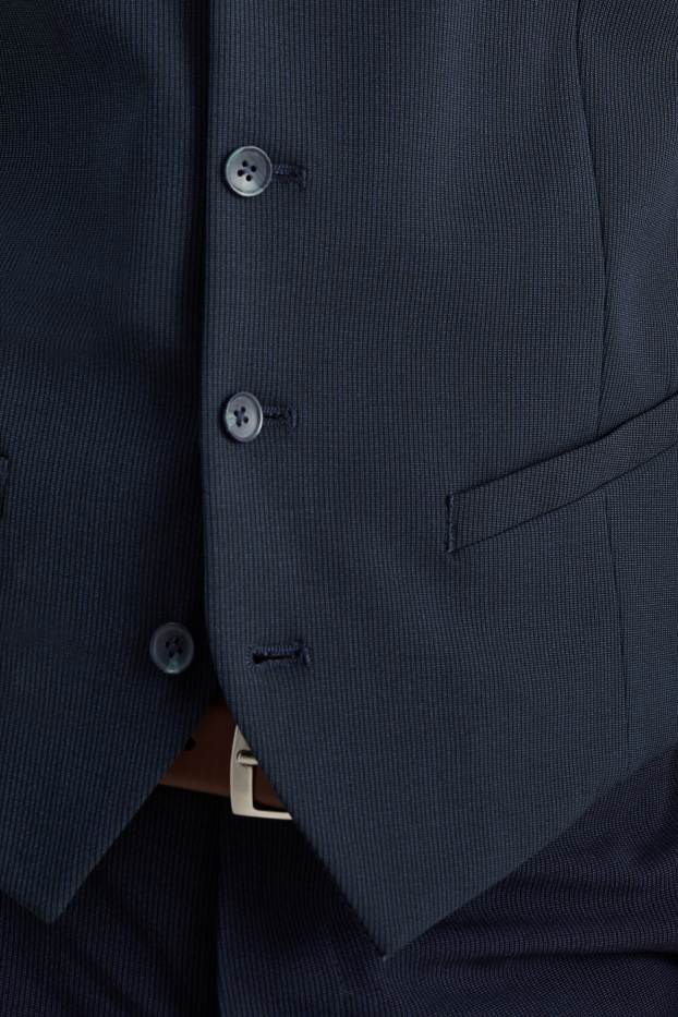 Uomo - Gilè coordinabile - slim fit - Flex - LYCRA® - Mix & Match - blu scuro