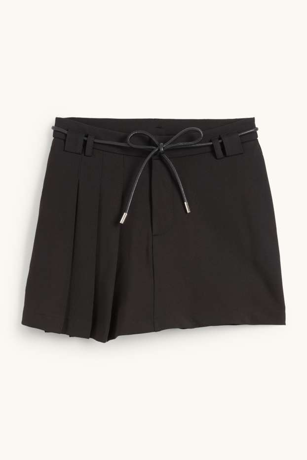 Femei - Fustă-pantalon scurtă - negru