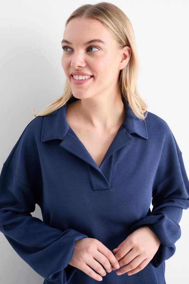Kobiety - Bluza typu basic - ciemnoniebieski