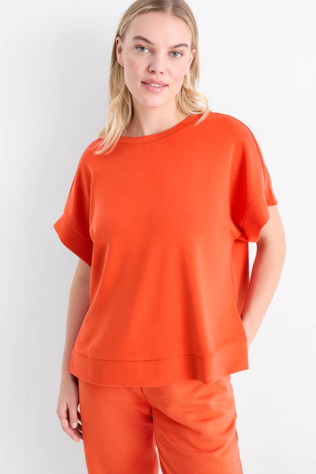 Damen - T-Shirt - dunkelorange